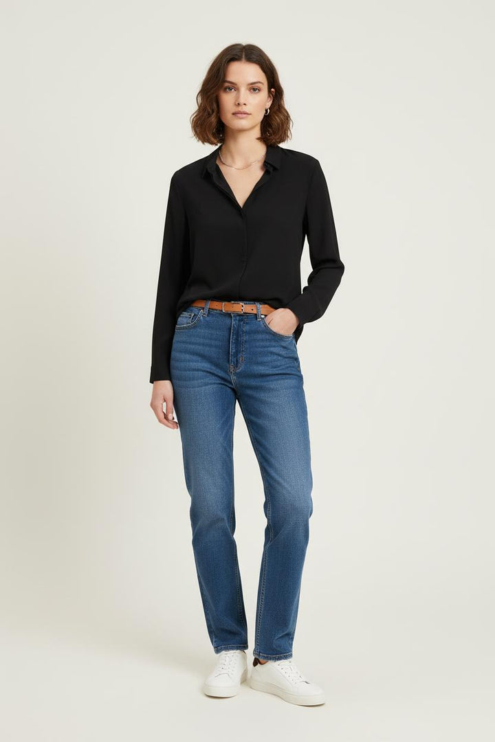 Chemise Noire - Taille L/40 de la marque Sud express | PARAD76210 - Vendu par Paradigme - Image 1