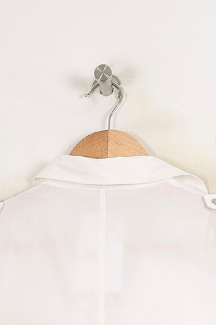 Chemise Sans Manches Blanche - Taille S/36 de la marque Caroll | PARAD76228 - Vendu par Paradigme - Image 4