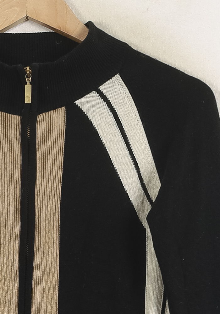 Cardigan Noir et Beige - Taille S/36 de la marque Moncler | PARAD76230 - Vendu par Paradigme - Image 3