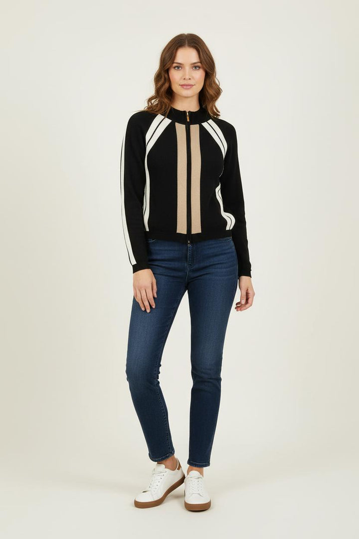 Cardigan Noir et Beige - Taille S/36 de la marque Moncler | PARAD76230 - Vendu par Paradigme - Image 1