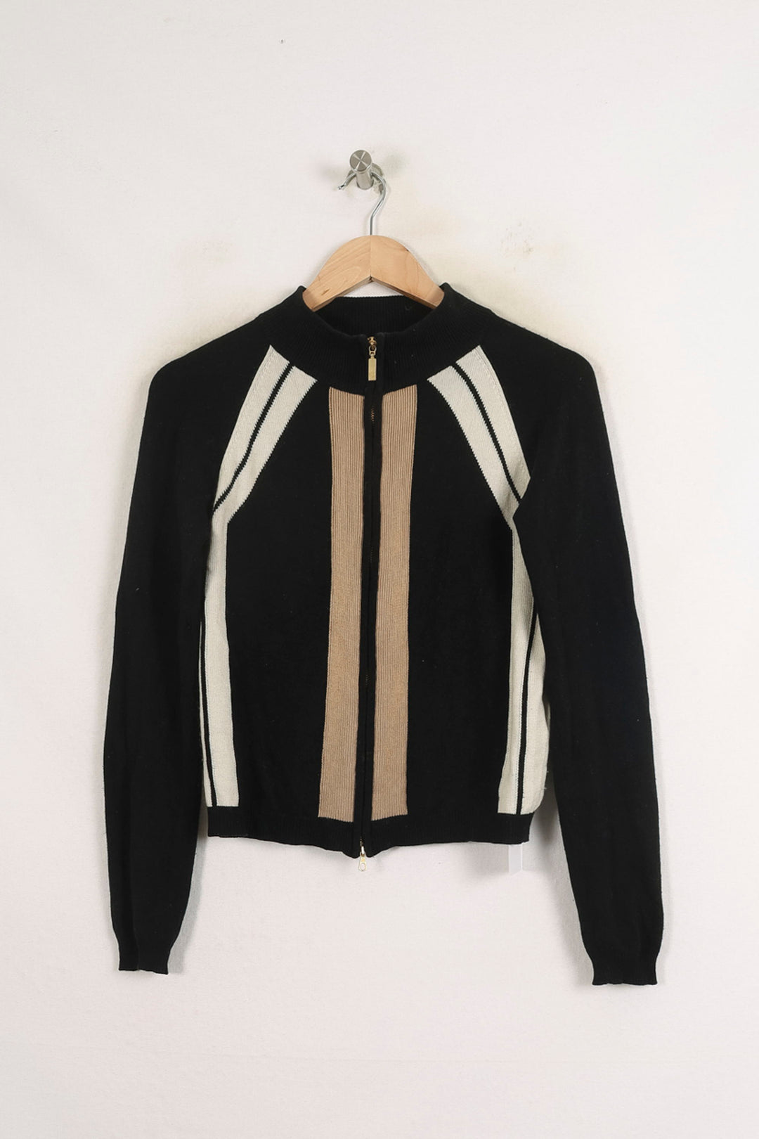 Cardigan Noir et Beige - Taille S/36 de la marque Moncler | PARAD76230 - Vendu par Paradigme - Image 2