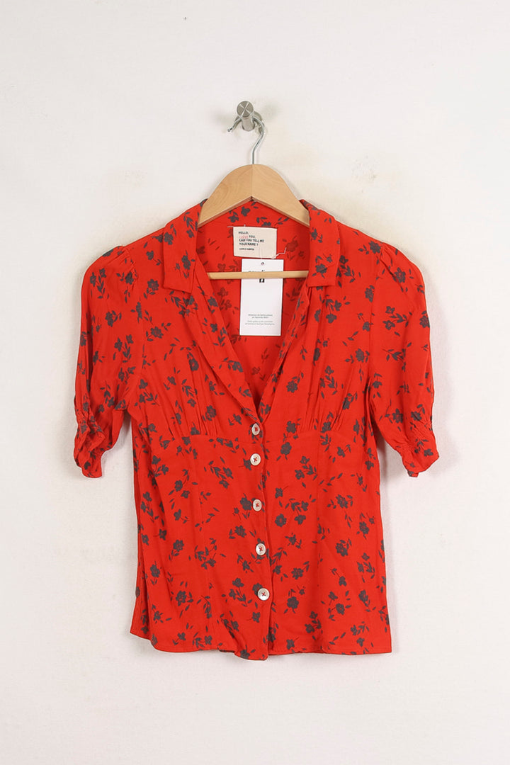 Blouse Rouge - Taille S/36 de la marque Léon & Harper | PARAD76233 - Vendu par Paradigme - Image 2
