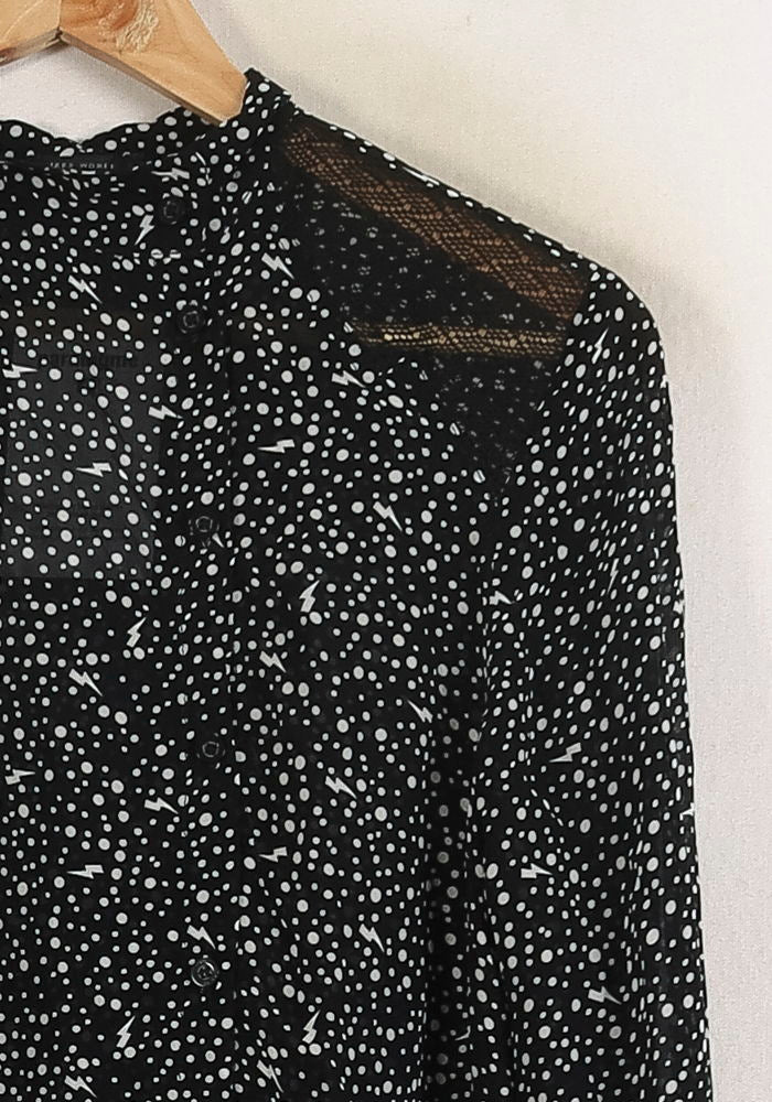 Blouse Noire - Taille XL/42 de la marque IKKS | PARAD76250 - Vendu par Paradigme - Image 3