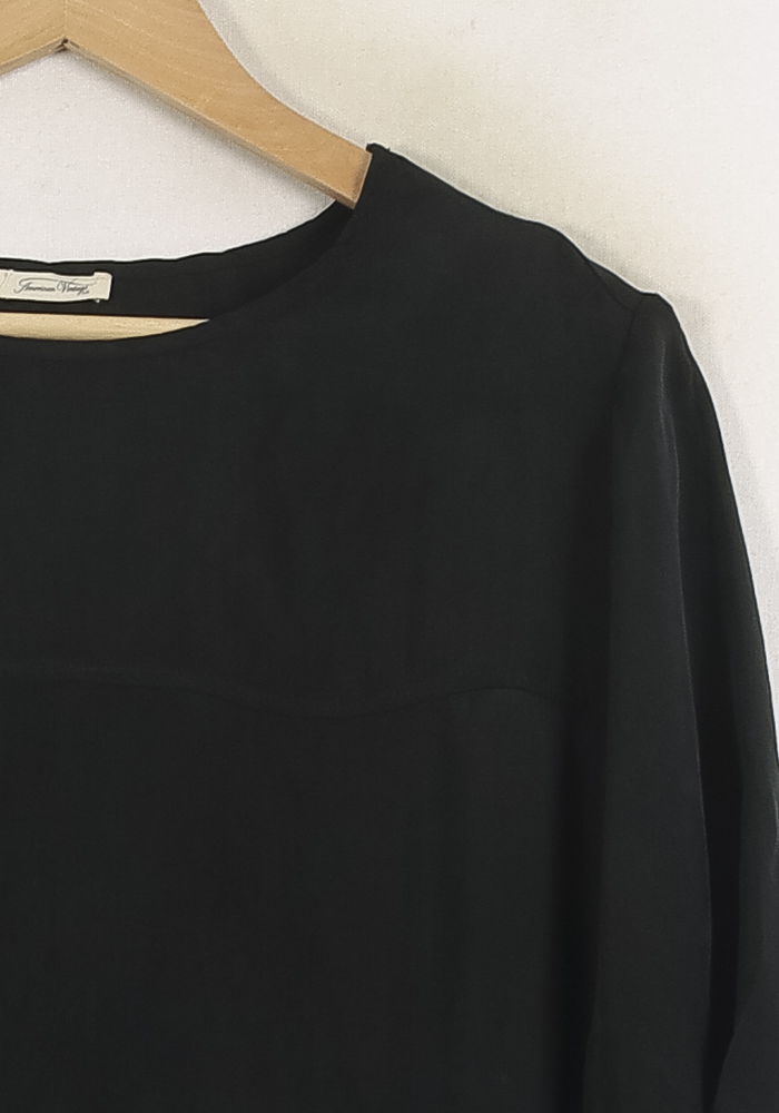 Blouse Noire - Taille S/36 de la marque American Vintage | PARAD76258 - Vendu par Paradigme - Image 3
