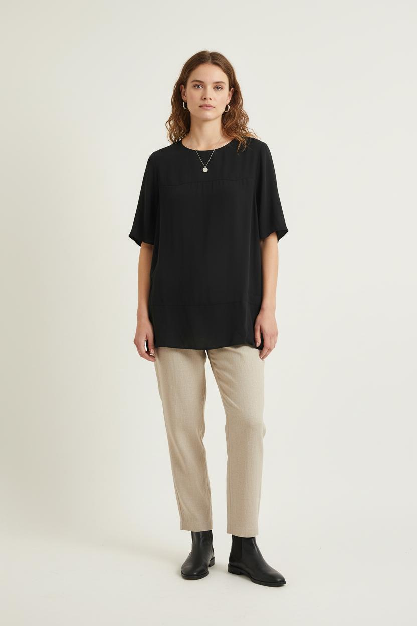 Blouse Noire - Taille S/36 de la marque American Vintage | PARAD76258 - Vendu par Paradigme - Image 1