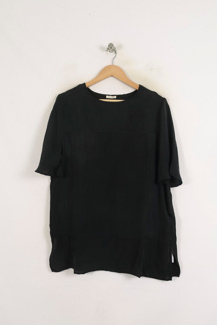 Blouse Noire - Taille S/36 de la marque American Vintage | PARAD76258 - Vendu par Paradigme - Image 2