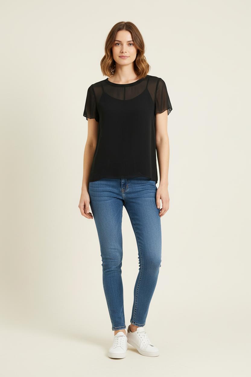Blouse Noire - Taille M/38 de la marque Comptoir des Cotonniers | PARAD76259 - Vendu par Paradigme - Image 1