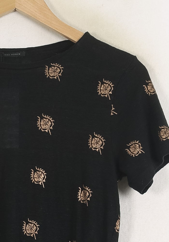 Tee-shirt Noir et Doré - Taille S/36 de la marque IKKS | PARAD76261 - Vendu par Paradigme - Image 3