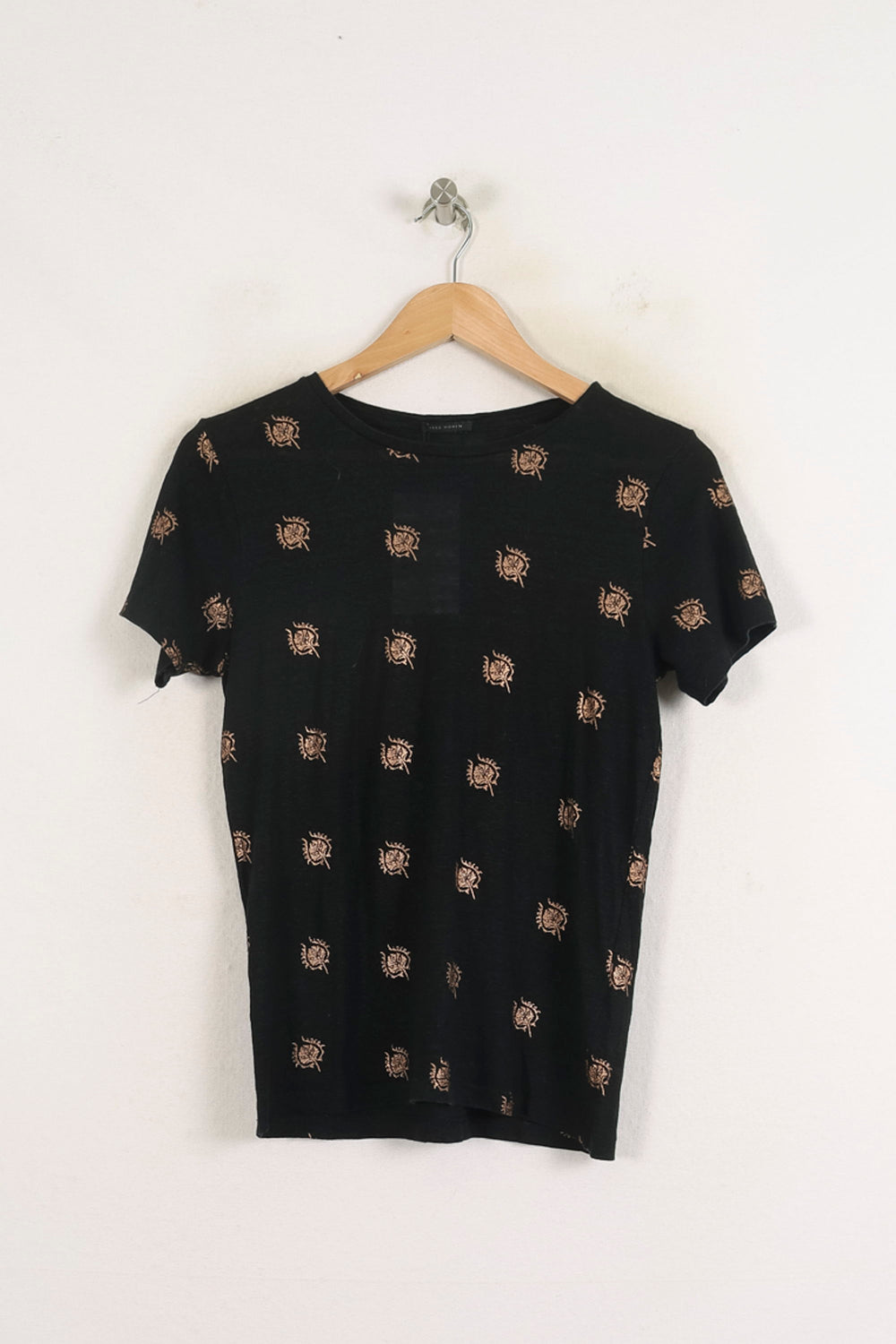 Tee-shirt Noir et Doré - Taille S/36 de la marque IKKS | PARAD76261 - Vendu par Paradigme - Image 2