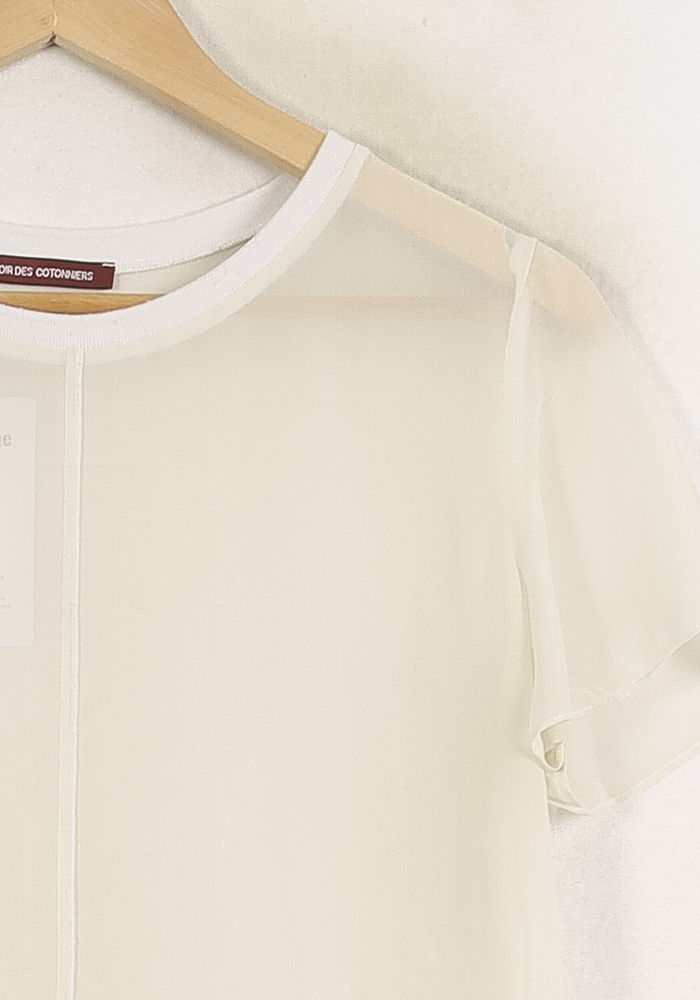 Blouse Blanche - Taille M/38 de la marque Comptoir des Cotonniers | PARAD76262 - Vendu par Paradigme - Image 3