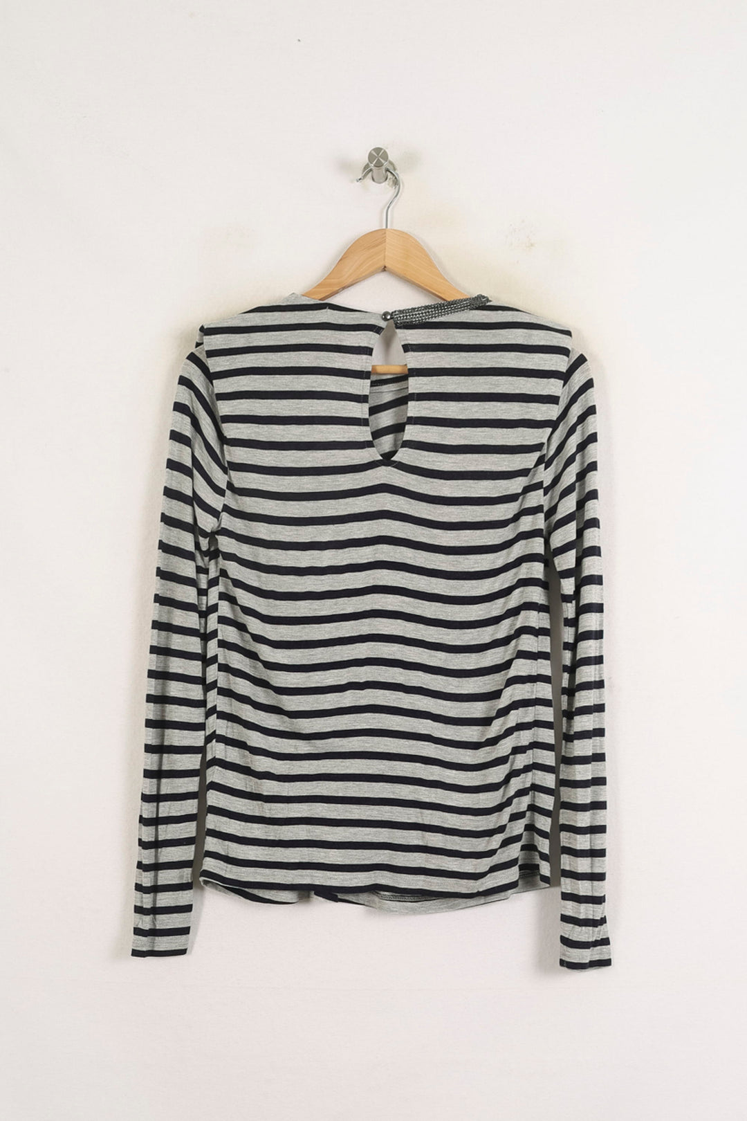 Pull Rayé Gris et Noir - Taille XL/42 de la marque IKKS | PARAD76265 - Vendu par Paradigme - Image 4