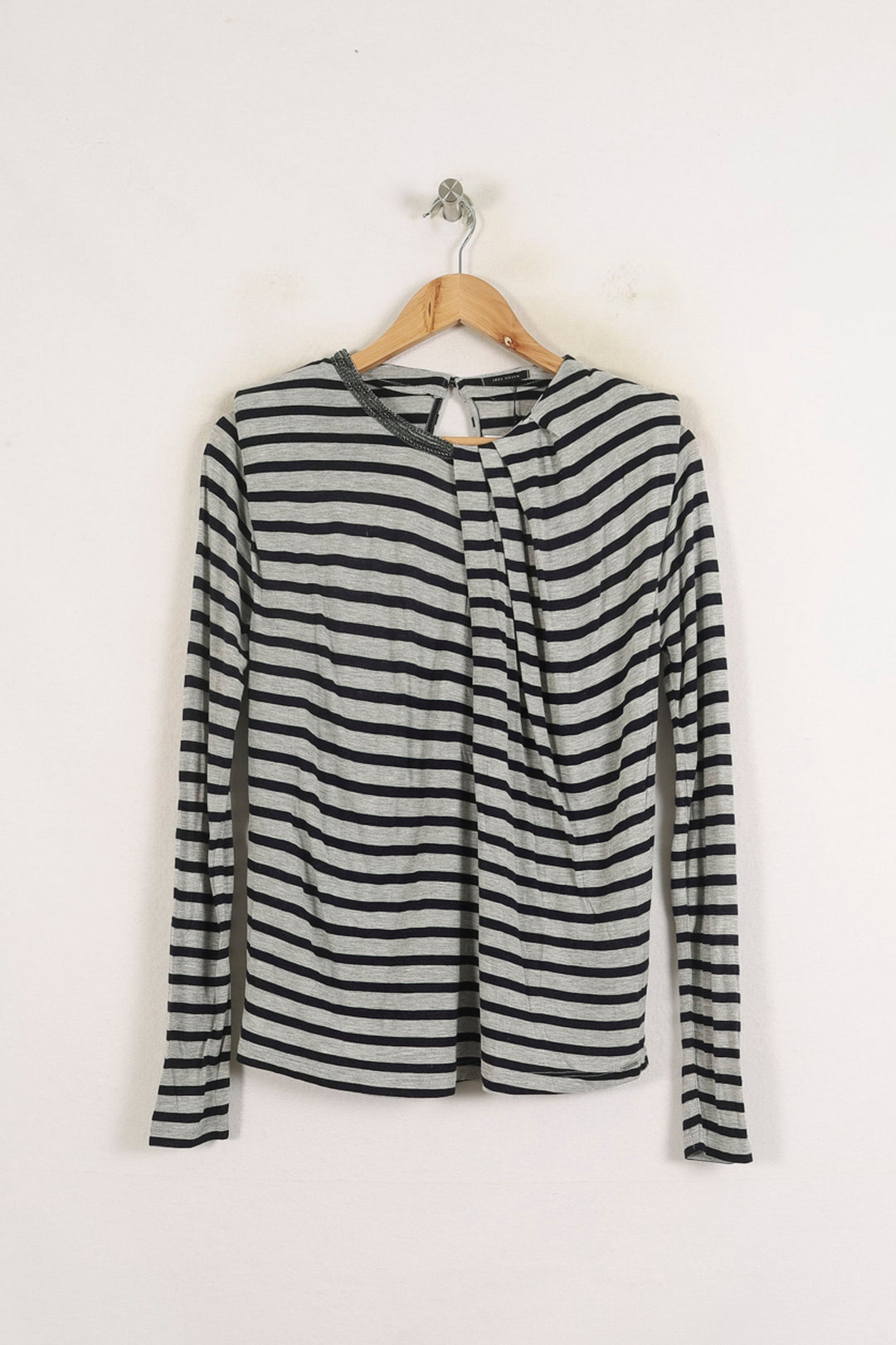 Pull Rayé Gris et Noir - Taille XL/42 de la marque IKKS | PARAD76265 - Vendu par Paradigme - Image 2