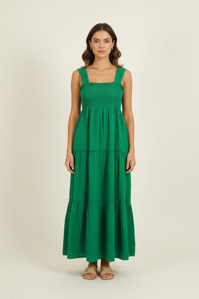 Robe Longue Verte - Taille XS/34 de la marque Petite Mendigote | PARAD76275 - Vendu par Paradigme - Image 1
