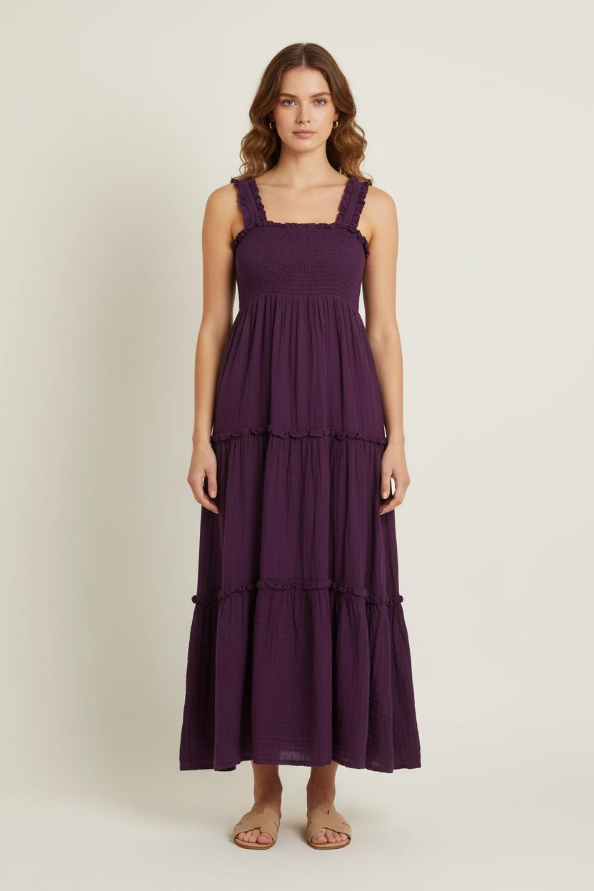 Robe Longue Violette - Taille XS/34 de la marque Petite Mendigote | PARAD76277 - Vendu par Paradigme - Image 1