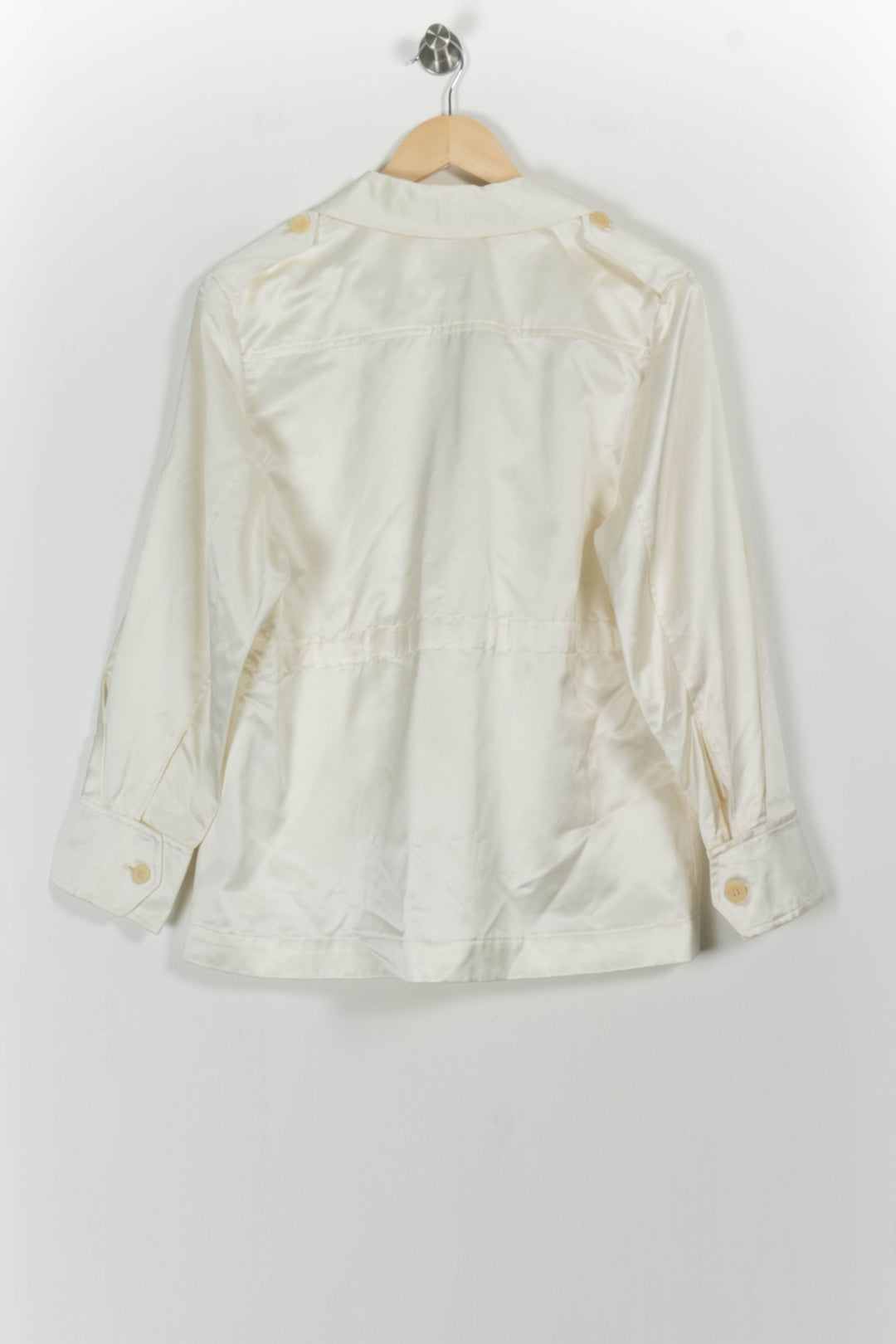 Veste Saharienne Blanche - Taille M/38 de la marque Ines de la Fressange Paris | PARAD76278 - Vendu par Paradigme - Image 4