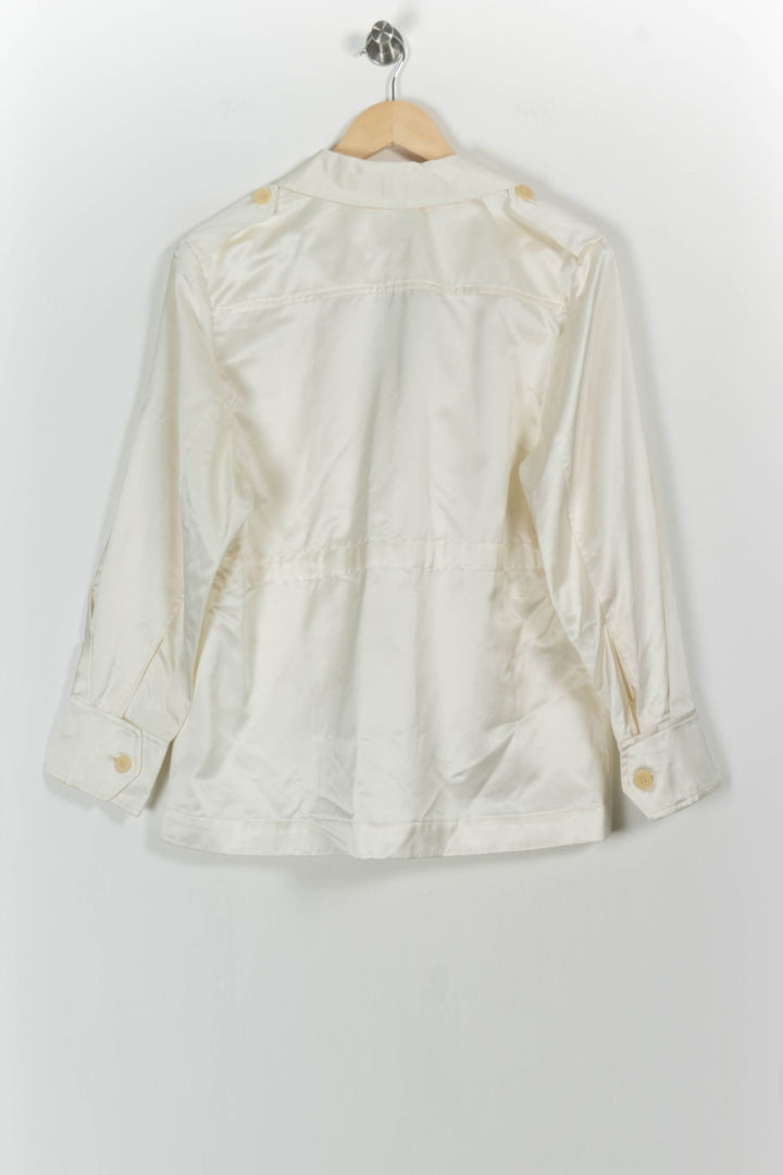 Veste Saharienne Blanche - Taille M/38 de la marque Ines de la Fressange Paris | PARAD76278 - Vendu par Paradigme - Image 4