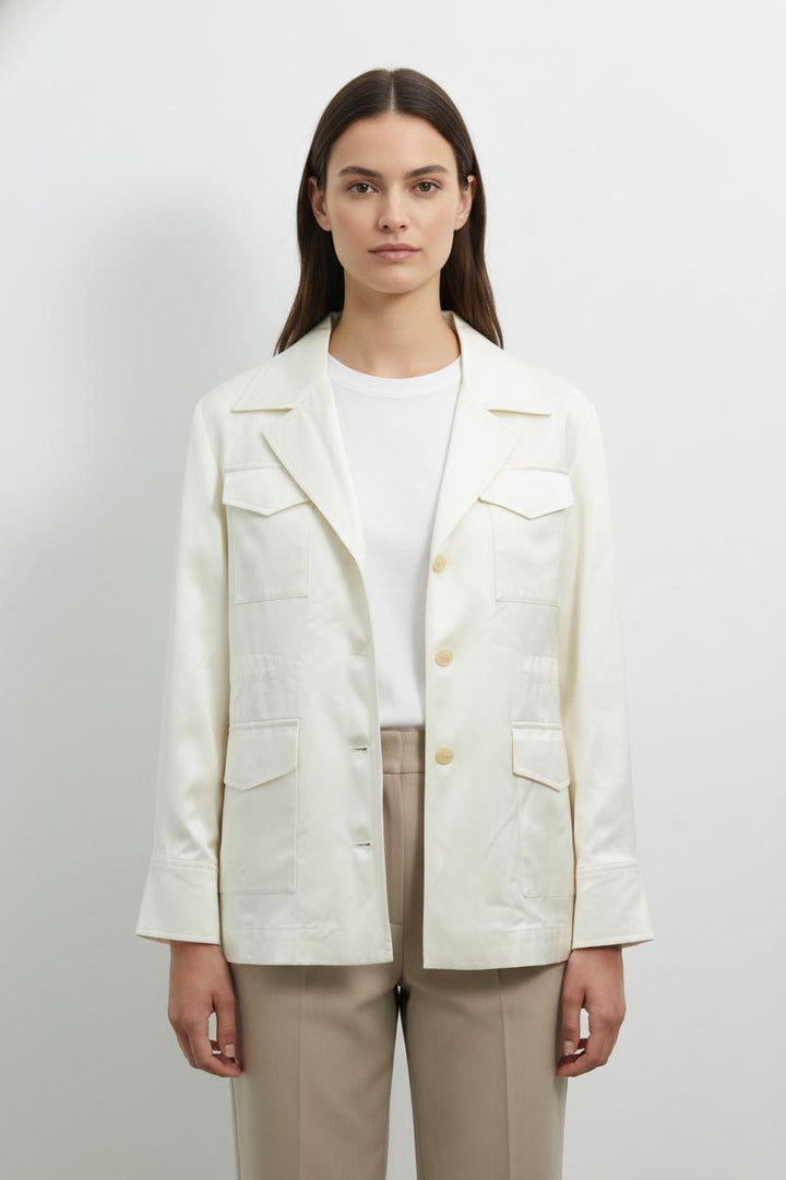 Veste Saharienne Blanche - Taille M/38 de la marque Ines de la Fressange Paris | PARAD76278 - Vendu par Paradigme - Image 1