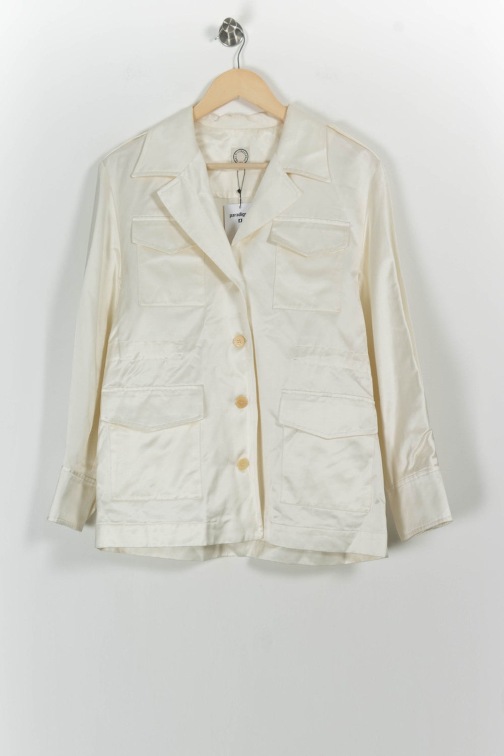 Veste Saharienne Blanche - Taille M/38 de la marque Ines de la Fressange Paris | PARAD76278 - Vendu par Paradigme - Image 2
