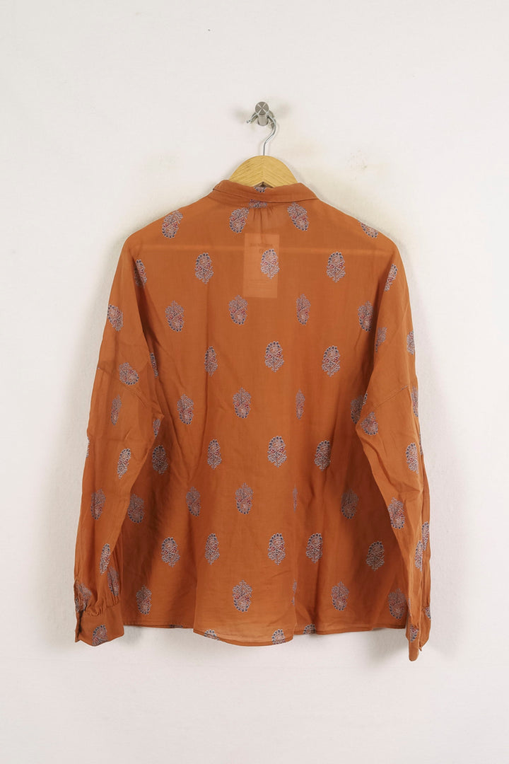 Chemise Marron et Grise - Taille L/40 de la marque Sessùn | PARAD76289 - Vendu par Paradigme - Image 4