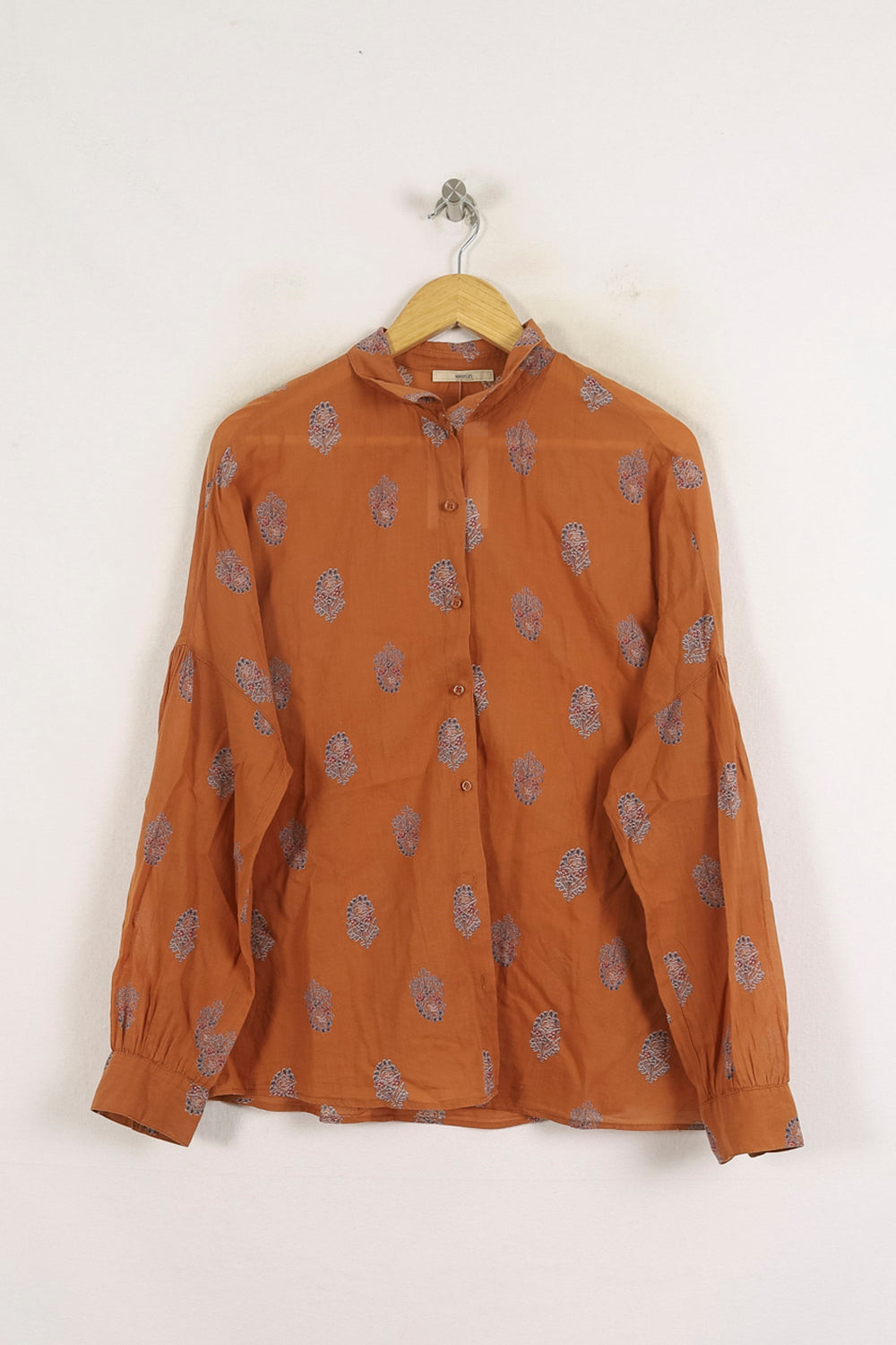 Chemise Marron et Grise - Taille L/40 de la marque Sessùn | PARAD76289 - Vendu par Paradigme - Image 2