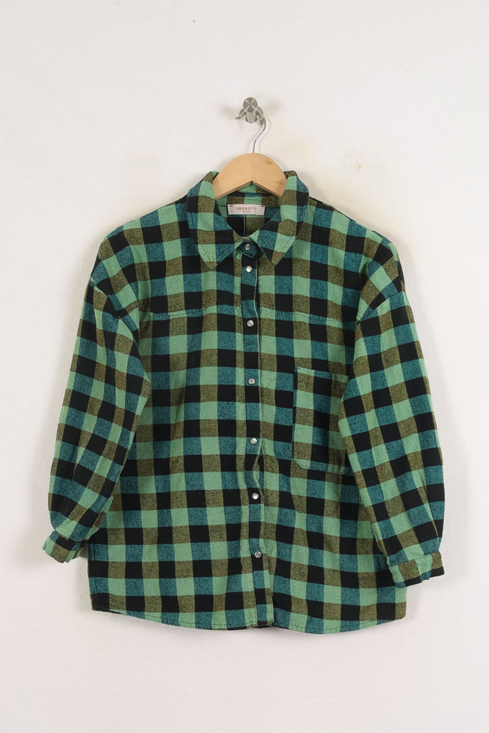 Chemise Verte et Noire - Taille S/36 de la marque Imprevu | PARAD76296 - Vendu par Paradigme - Image 2