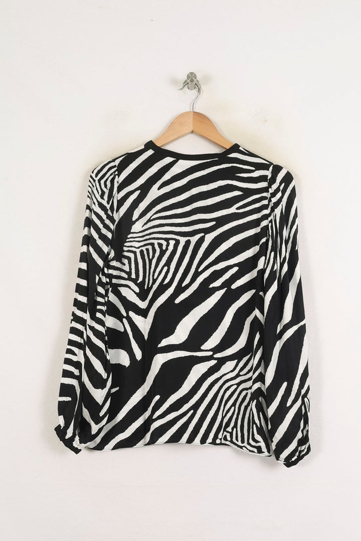 Blouse Noire et Blanche - Taille S/36 de la marque The Kooples | PARAD76300 - Vendu par Paradigme - Image 4