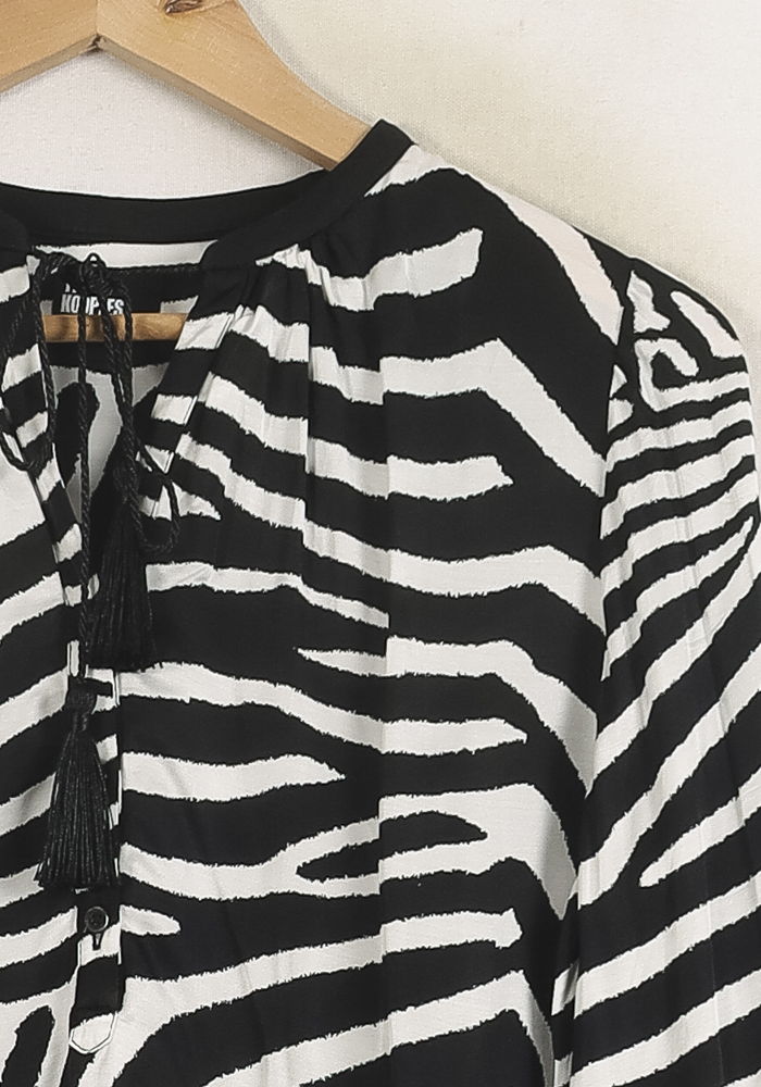 Blouse Noire et Blanche - Taille S/36 de la marque The Kooples | PARAD76300 - Vendu par Paradigme - Image 3