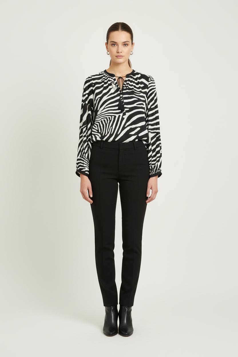 Blouse Noire et Blanche - Taille S/36 de la marque The Kooples | PARAD76300 - Vendu par Paradigme - Image 1