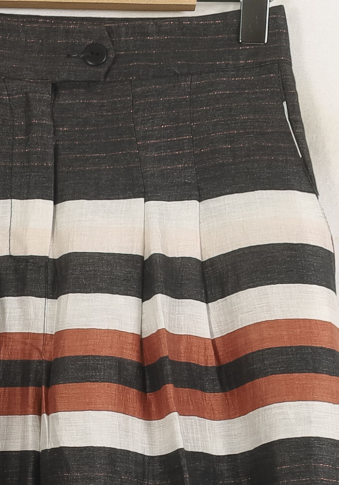 Pantalon Large Noir Blanc et Marron - Taille S/36 de la marque Imprevu | PARAD76304 - Vendu par Paradigme - Image 3