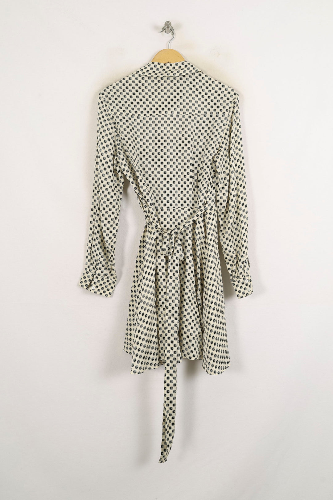 Robe Portefeuille Blanche et Noire - Taille S/36 de la marque Claudie Pierlot | PARAD76305 - Vendu par Paradigme - Image 4
