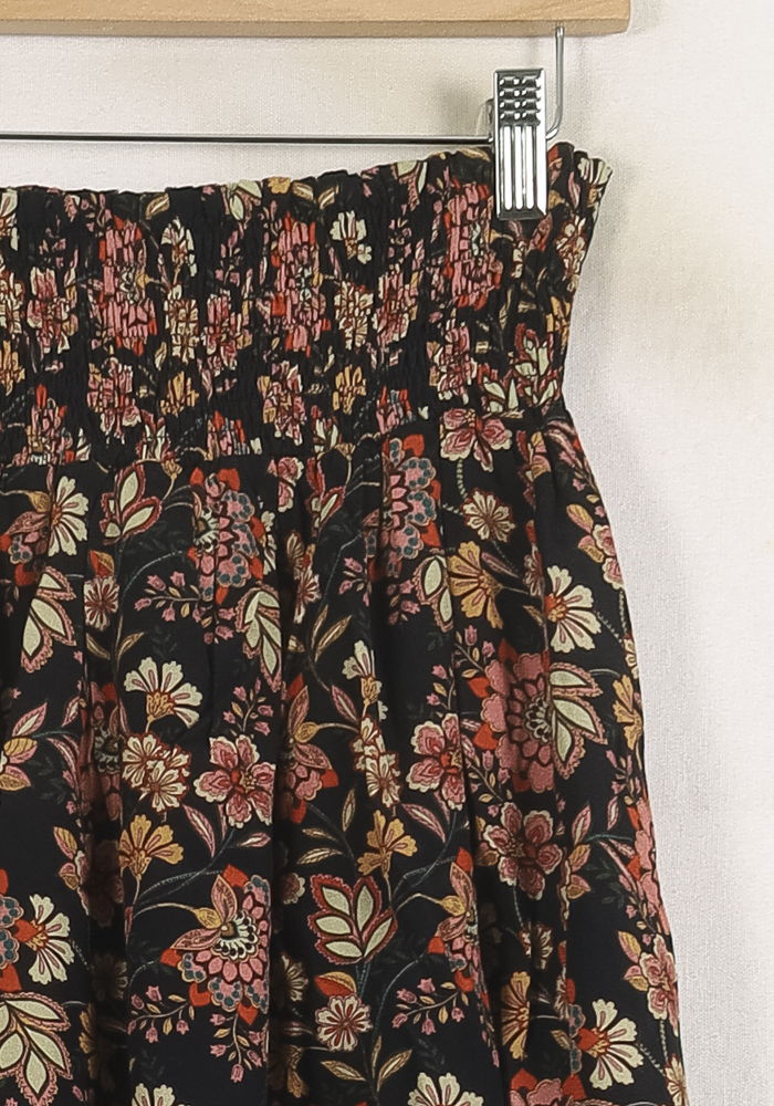 Jupe Volantée Noire et Fleurie - Taille XS/34 de la marque Imprevu | PARAD76306 - Vendu par Paradigme - Image 3