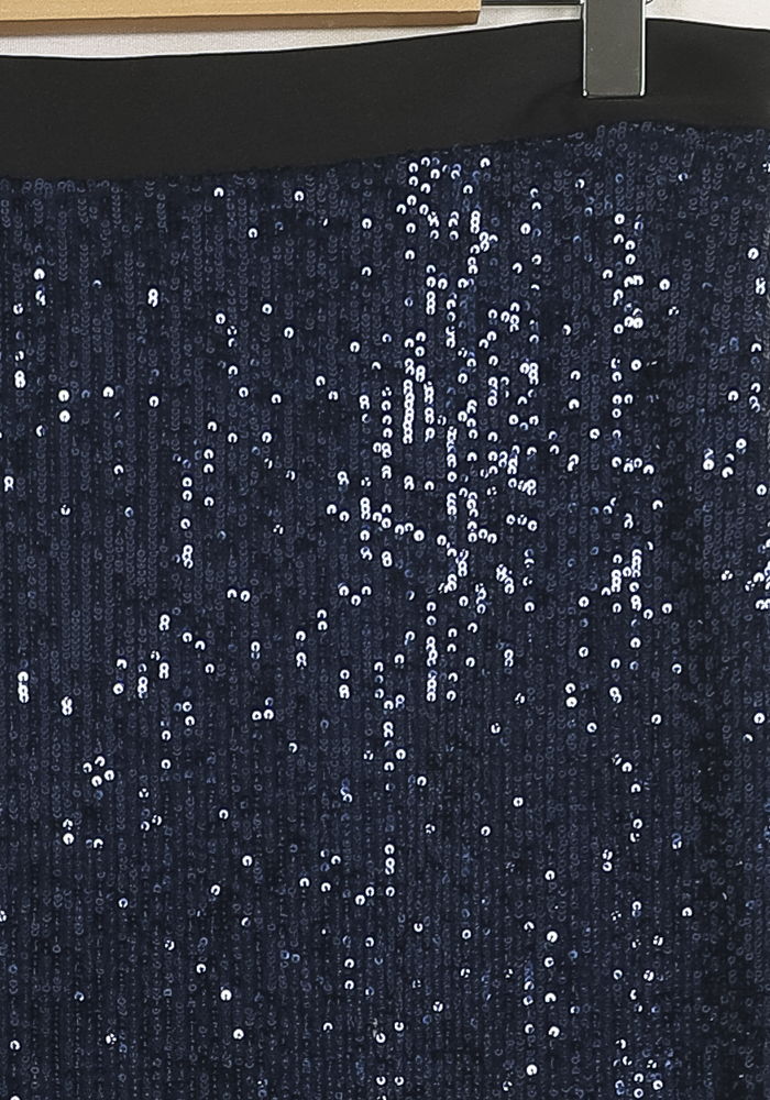 Jupe Pailletée Bleue - Taille XL/42 de la marque Imprevu | PARAD76312 - Vendu par Paradigme - Image 3