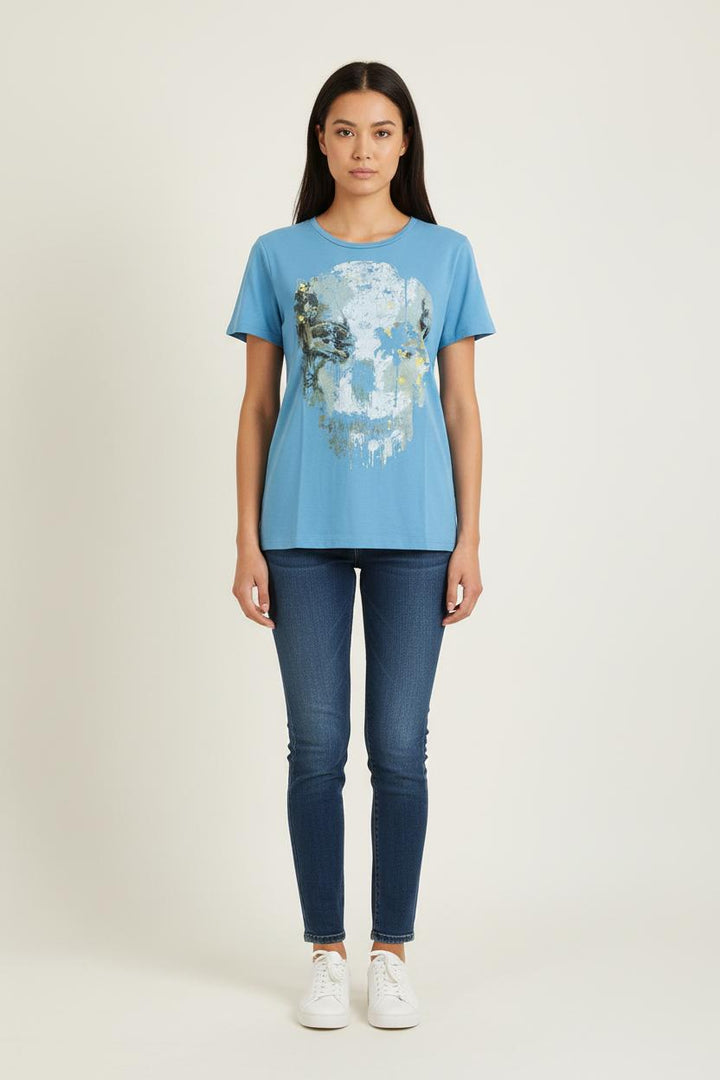 Tee-shirt Bleu - Taille S/36 de la marque IKKS | PARAD76313 - Vendu par Paradigme - Image 1
