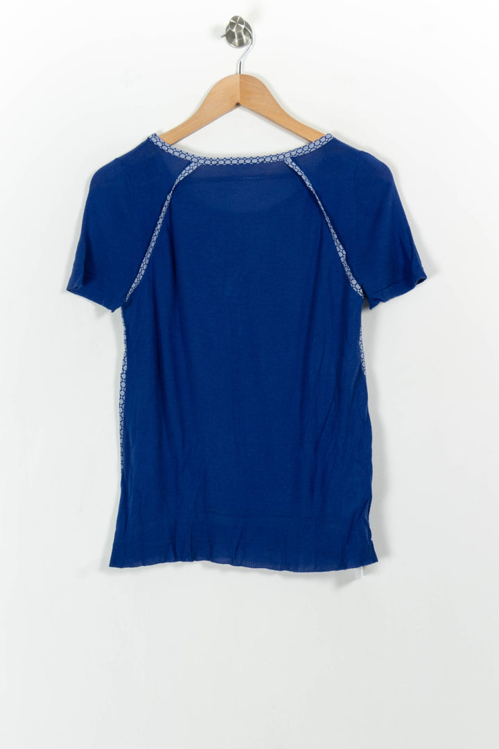 Tee-shirt Bleu et Blanc - Taille L/40 de la marque Comptoir des Cotonniers | PARAD76320 - Vendu par Paradigme - Image 4