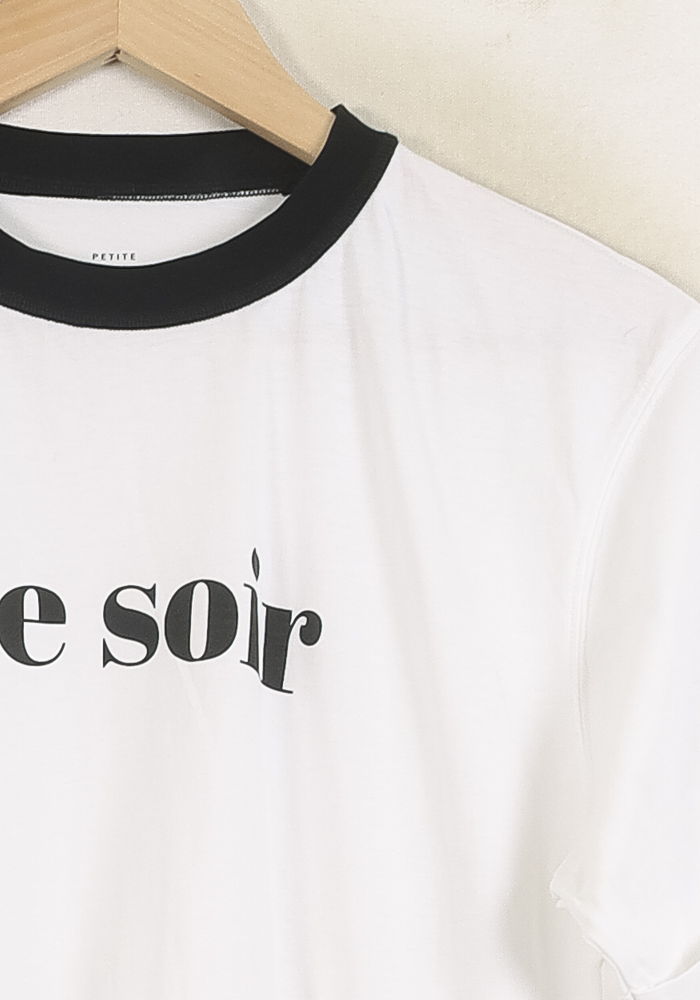 T-shirt Blanc et Noir - Taille M/38 de la marque Petite Mendigote | PARAD76325 - Vendu par Paradigme - Image 3