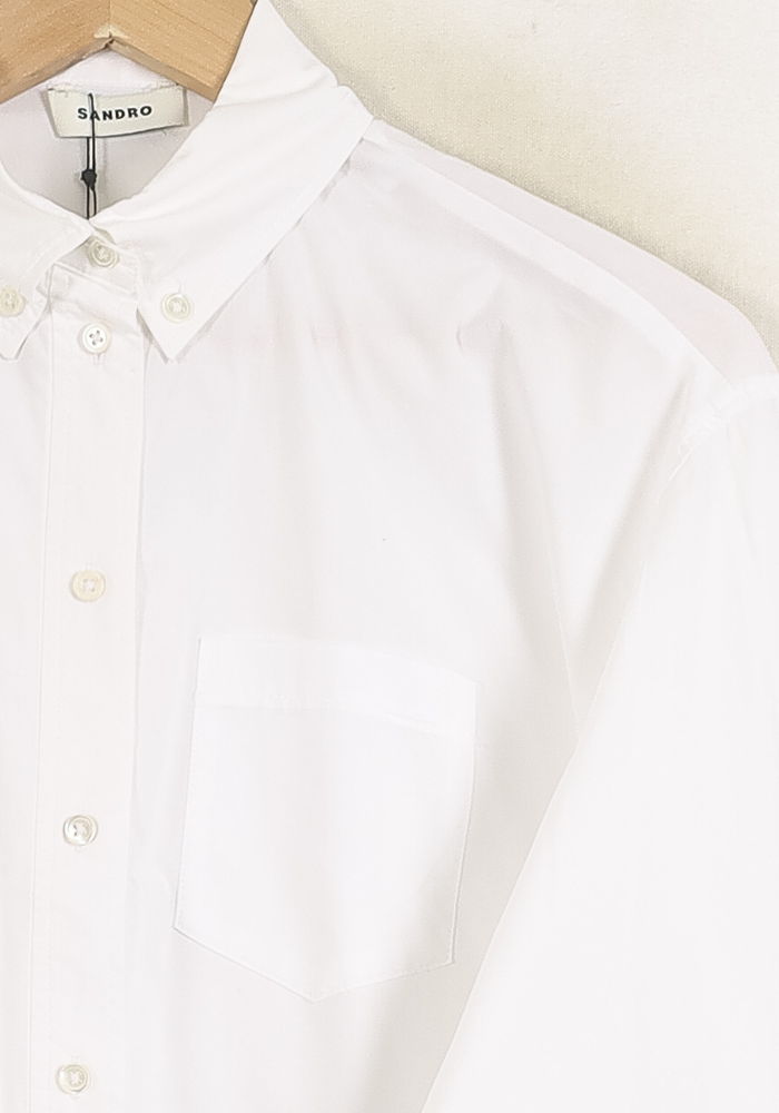 Chemise Blanche - Taille S/36 de la marque Sandro | PARAD76328 - Vendu par Paradigme - Image 3