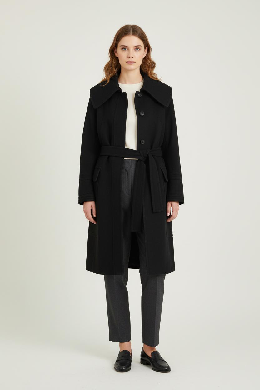 Manteau Noir - Taille S/36 de la marque IKKS | PARAD76331 - Vendu par Paradigme - Image 1