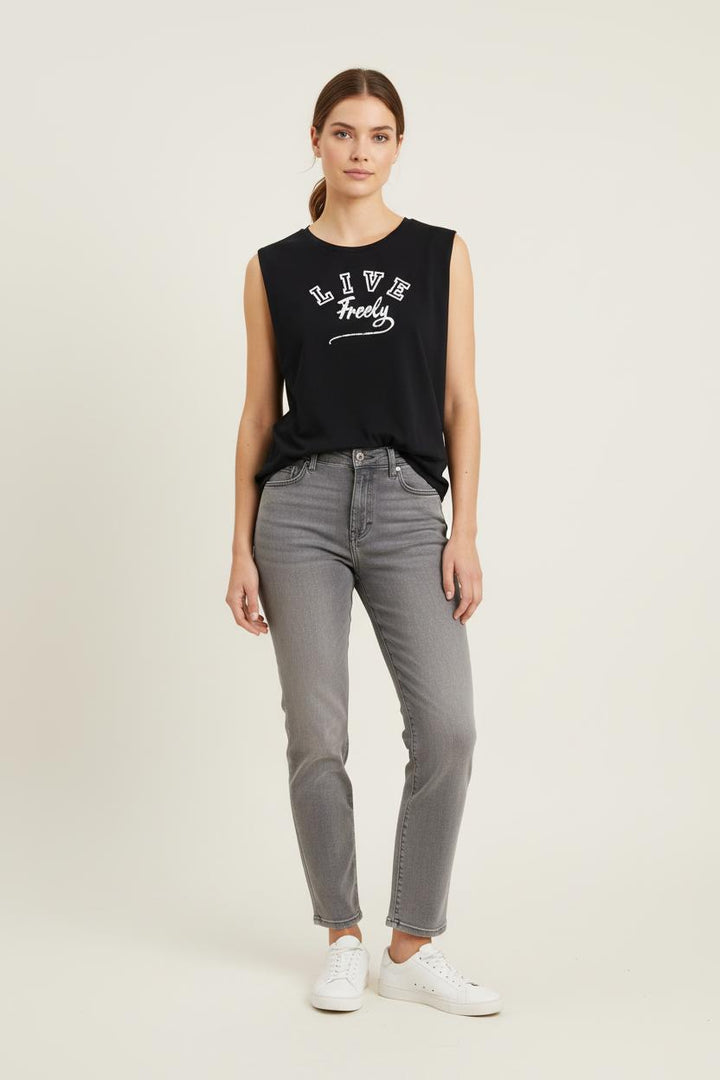 Débardeur Noir - Taille L/40 de la marque IKKS | PARAD76335 - Vendu par Paradigme - Image 1