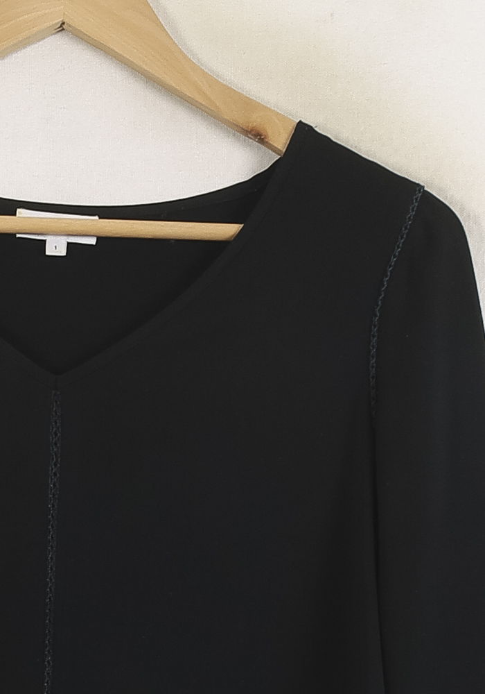 Blouse Noire - Taille M/38 de la marque Claudie Pierlot | PARAD76339 - Vendu par Paradigme - Image 3