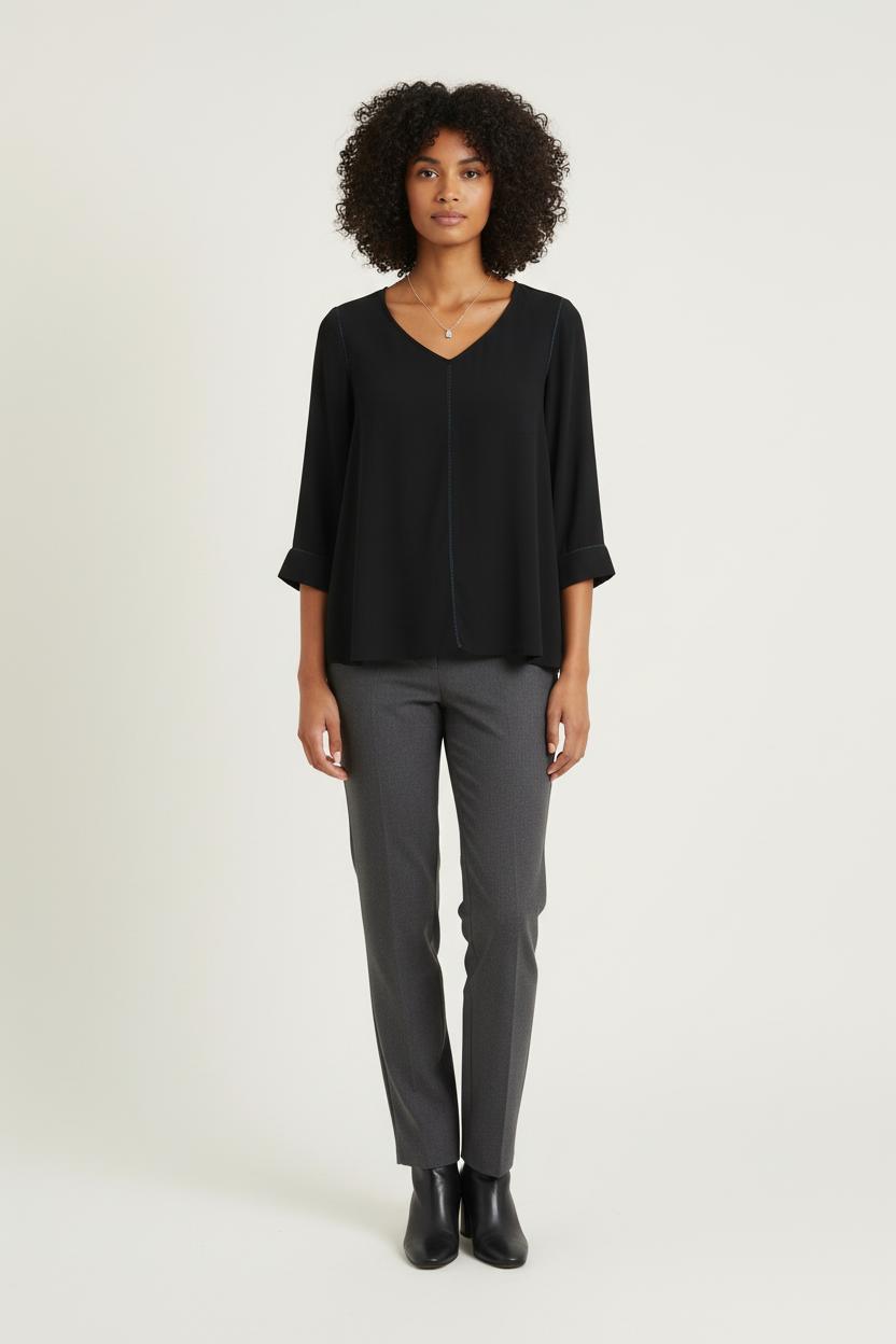 Blouse Noire - Taille M/38 de la marque Claudie Pierlot | PARAD76339 - Vendu par Paradigme - Image 1