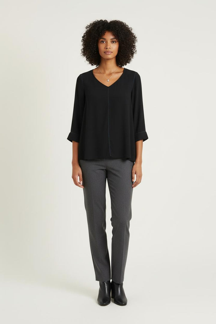 Blouse Noire - Taille M/38 de la marque Claudie Pierlot | PARAD76339 - Vendu par Paradigme - Image 1