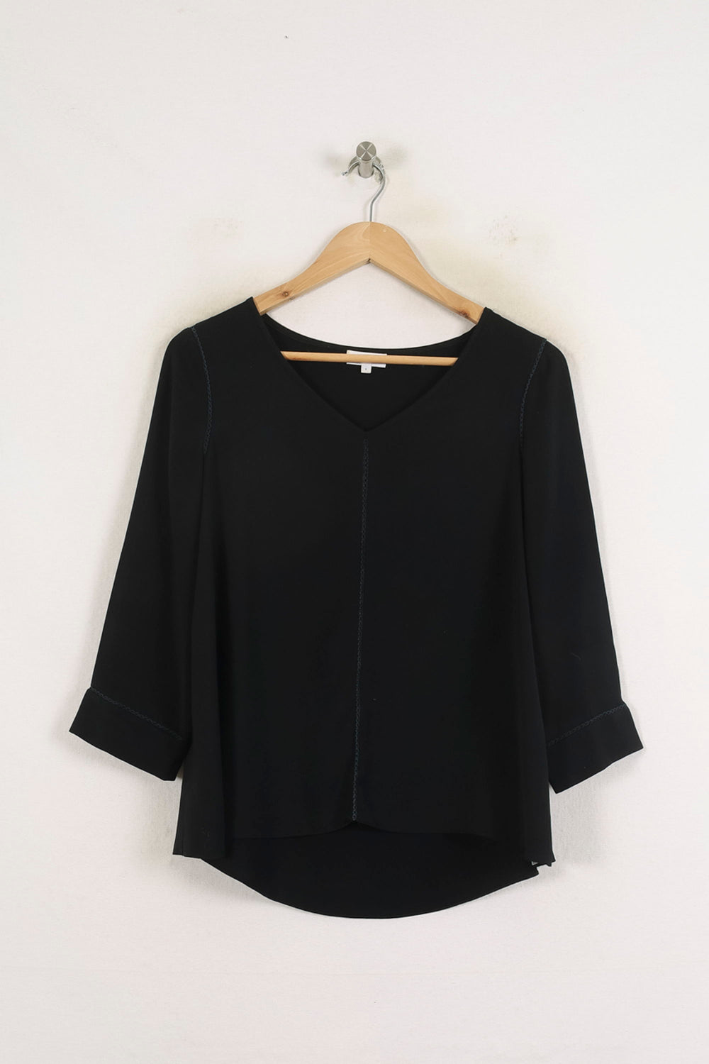 Blouse Noire - Taille M/38 de la marque Claudie Pierlot | PARAD76339 - Vendu par Paradigme - Image 2