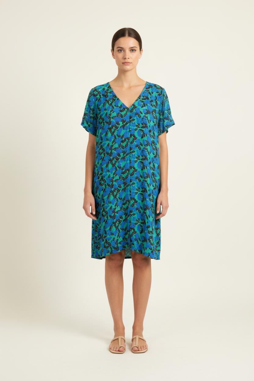 Robe Courte Bleue et Verte - Taille S/36 de la marque Karl Marc John | PARAD76343 - Vendu par Paradigme - Image 1