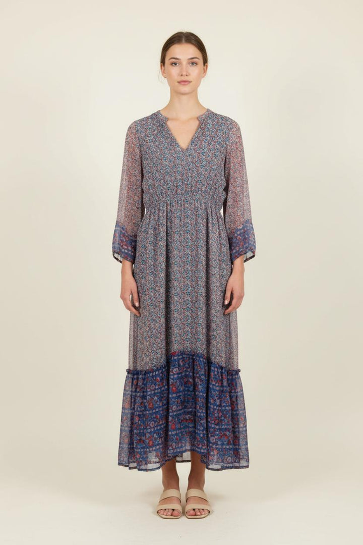 Robe Longue Violette et Bleue - Taille XS/34 de la marque Karl Marc John | PARAD76346 - Vendu par Paradigme - Image 1