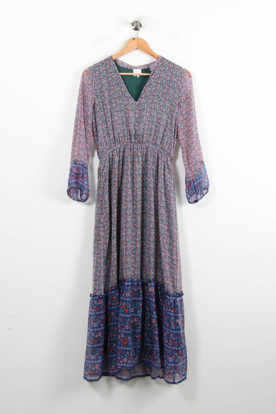 Robe Longue Violette et Bleue - Taille XS/34 de la marque Karl Marc John | PARAD76346 - Vendu par Paradigme - Image 2
