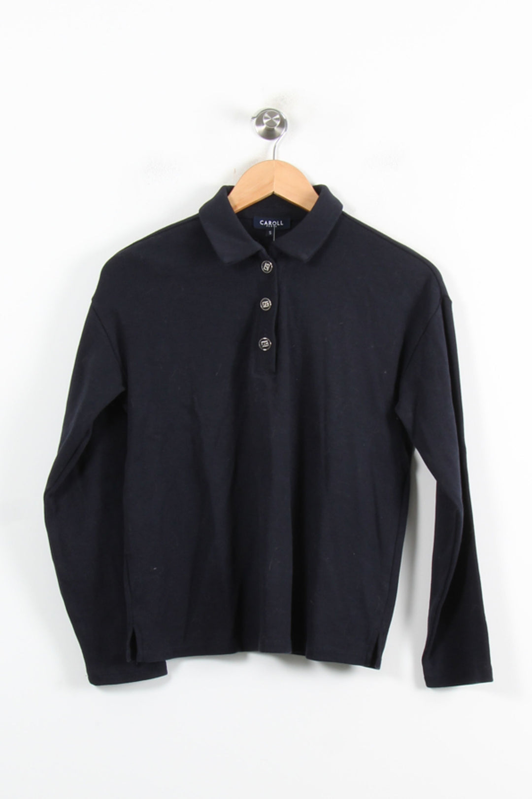 Polo Bleu - Taille S/36 de la marque Caroll | PARAD76371 - Vendu par Paradigme - Image 2