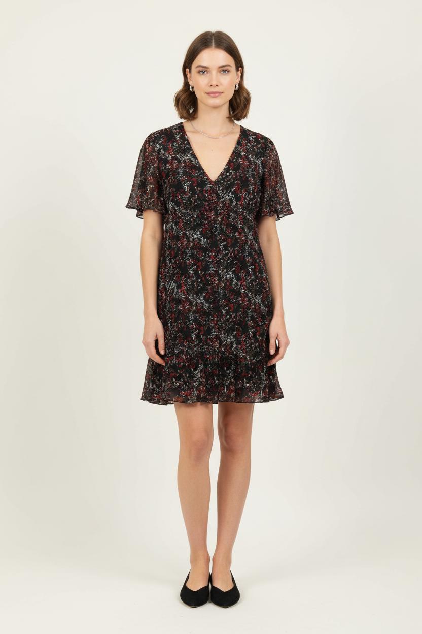 Robe Courte Multicolore - Taille XL/42 de la marque IKKS | PARAD76376 - Vendu par Paradigme - Image 1