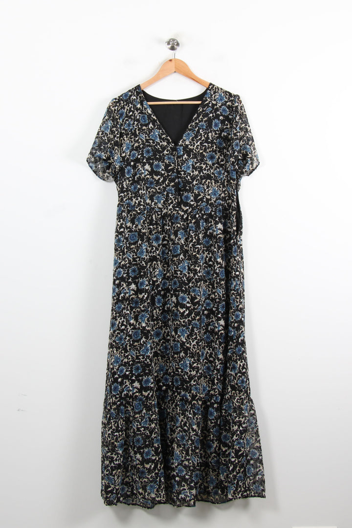 Robe Longue Noire et Bleue - Taille XL/42 de la marque IKKS | PARAD76379 - Vendu par Paradigme - Image 2