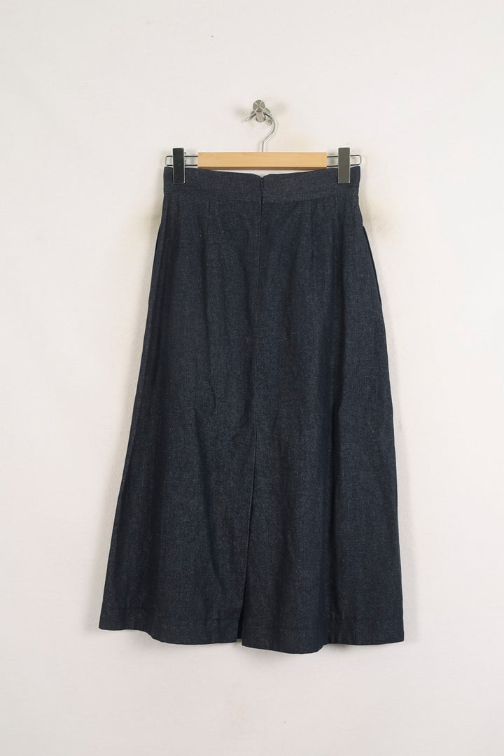 Jupe Longue Bleue - Taille S/36 de la marque Ines de la Fressange Paris | PARAD76380 - Vendu par Paradigme - Image 4