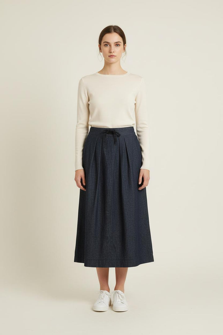 Jupe Longue Bleue - Taille S/36 de la marque Ines de la Fressange Paris | PARAD76380 - Vendu par Paradigme - Image 1